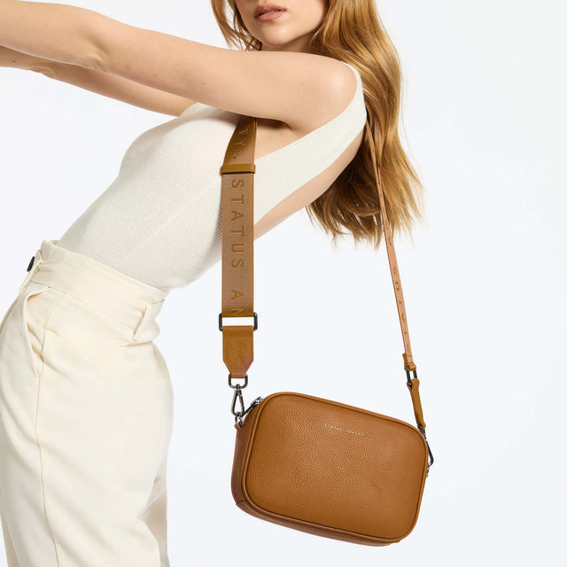 STATUS ANXIETY - Plunder - Web Strap - Camel-Bags-Status Anxiety-UPTOWN LOCAL