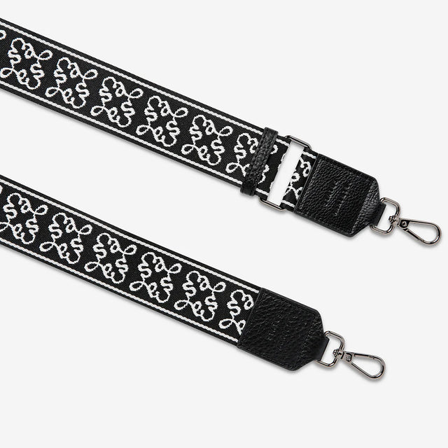 STATUS ANXIETY - Jacquard Strap Medium - Black-Bag Strap-Status Anxiety-UPTOWN LOCAL