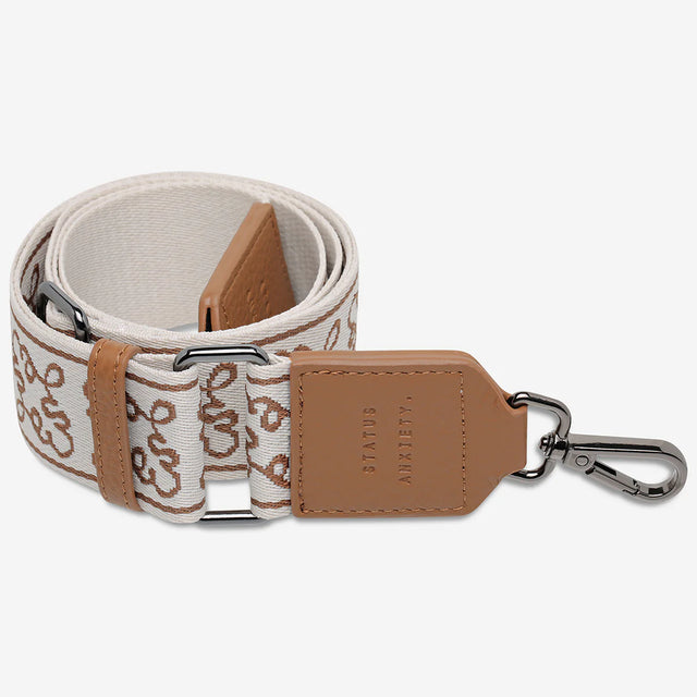 STATUS ANXIETY - Jacquard Strap Medium - Camel-Bag Strap-Status Anxiety-UPTOWN LOCAL