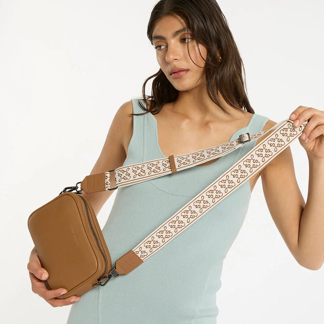 STATUS ANXIETY - Jacquard Strap Medium - Camel-Bag Strap-Status Anxiety-UPTOWN LOCAL