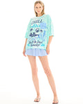 THE TALES - Chill Tie Dye Unisex Tee - Mint – front view