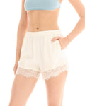 THE TALES - Lace Athena Shorts - Cream – view 3