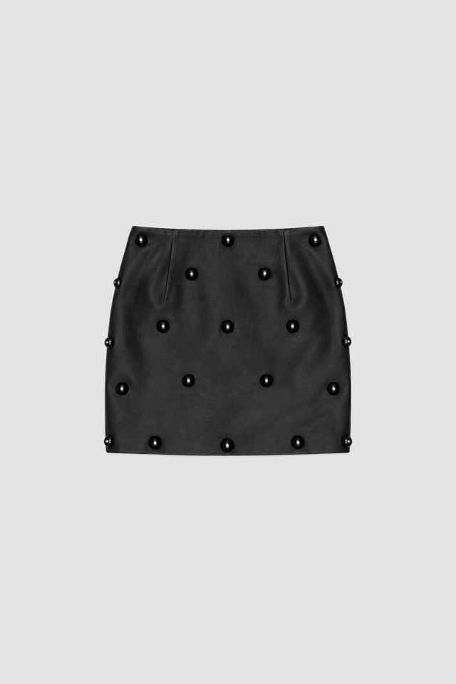 The Wolf Gang - Cielo Mini Skirt - Noir-Skirts-The Wolf Gang-XS-UPTOWN LOCAL