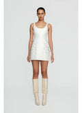 The Wolf Gang - Seda Mini Dress - Ivory-DRESSES-The Wolf Gang-XS-UPTOWN LOCAL
