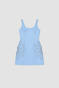 The Wolf Gang - Seda Mini Dress - Sky-DRESSES-The Wolf Gang-XS-UPTOWN LOCAL