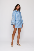 The Wolf Gang - Seda Shirt - Sky-Tops-The Wolf Gang-XS-UPTOWN LOCAL