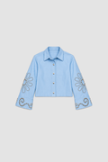 The Wolf Gang - Seda Shirt - Sky-Tops-The Wolf Gang-XS-UPTOWN LOCAL