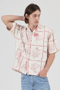 Rolla's Botanicals Bowler Shirt White Red front