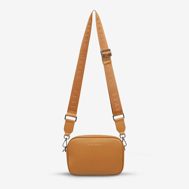 Plunder - Tan - Web Strap-Handbags-Status Anxiety-UPTOWN LOCAL