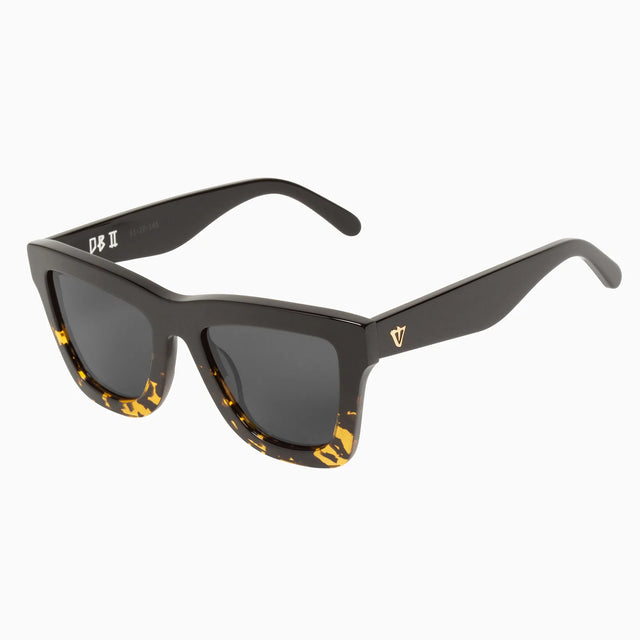 DB II - Black to Tort / POLARISED Black Lens-Sunglasses-Valley-UPTOWN LOCAL