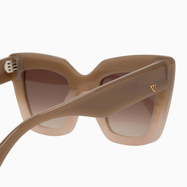 Brigada - Toffee Fade to Ivory / POLARISED Brown Gradient Lens-Sunglasses-Valley-UPTOWN LOCAL