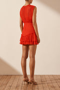 Leilani - Round Neck Mini Dress - Hibiscus-Dresses-Shona Joy-6-UPTOWN LOCAL