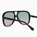 Bang - Gloss Black w/ Gold Metal Trim / Olive To Rose Gradient Lens-Sunglasses-Valley-UPTOWN LOCAL