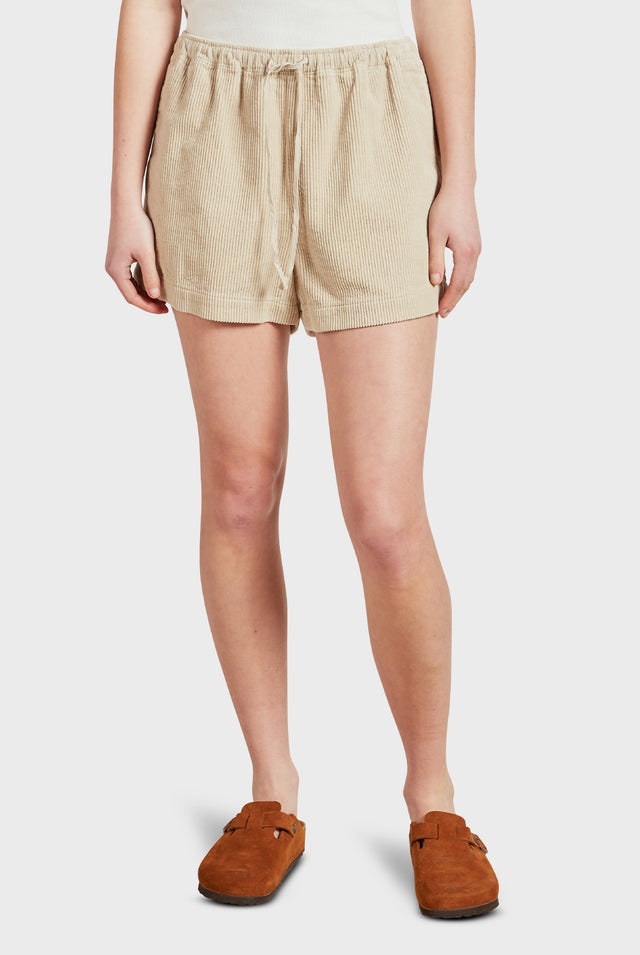 Lebowski Cord Short - Macadamia-Shorts-Academy Brand Womens-6-UPTOWN LOCAL