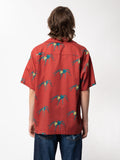 Aron Spiders S/S Shirt - Poppy Red-Shirts-Nudie Jeans-S-UPTOWN LOCAL