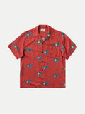 Aron Spiders S/S Shirt - Poppy Red-Shirts-Nudie Jeans-S-UPTOWN LOCAL