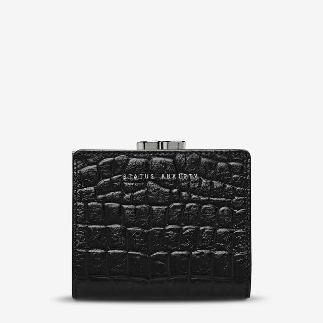 As You Were - Black Croc Emboss-Wallets & Money Clips-Status Anxiety-UPTOWN LOCAL