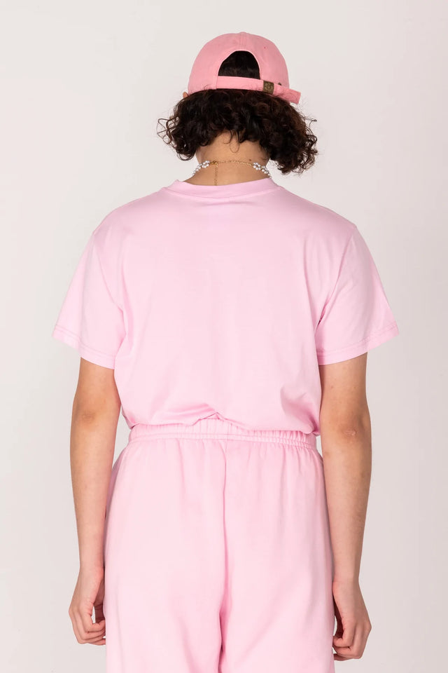 Refreshed Unisex Tee - Pink-tops-Emma Mulholland on Holiday-XS-UPTOWN LOCAL