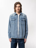 George Blue Tribe Shirt - Denim-Shirts-Nudie Jeans-S-UPTOWN LOCAL