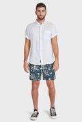Hampton S/S Linen Shirt - White-Shirts-Academy Brand-XS-UPTOWN LOCAL