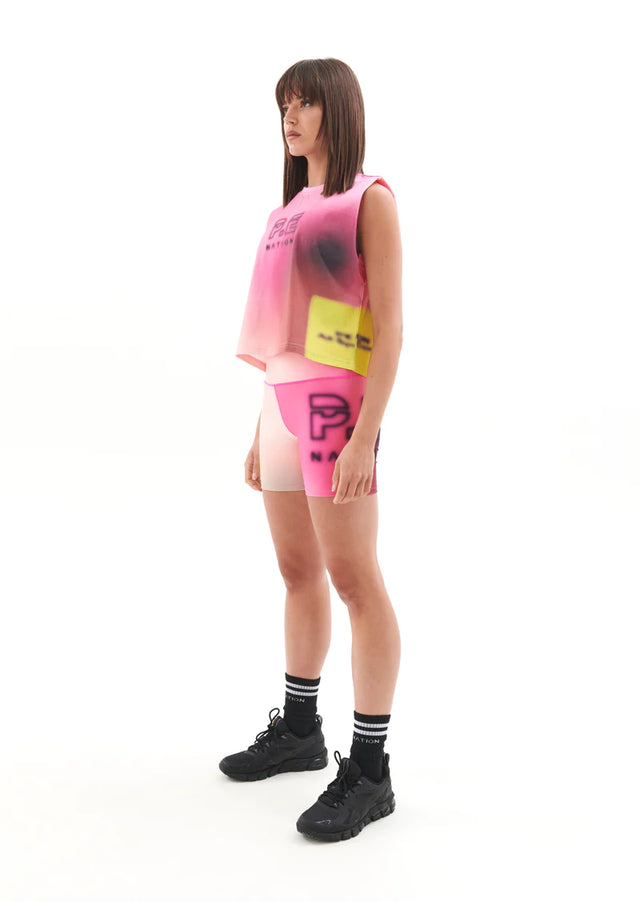 Immersion Tank - Blur Multi Print-T-Shirts-PE Nation-XS-UPTOWN LOCAL