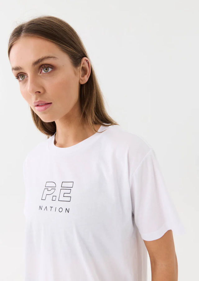 Heads Up Tee Optic White-T-Shirts-PE Nation-XS-UPTOWN LOCAL