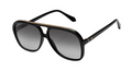 Bang Gloss Black w Gold Metal Trim/Black Gradient Lens-Sunglasses-Valley-UPTOWN LOCAL
