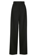 Irena High Waisted Tailored Pant - Black-Pants-Shona Joy-6-UPTOWN LOCAL