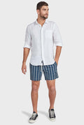 Stripe Boardy - Navy-Shorts-The Academy Brand-30-UPTOWN LOCAL