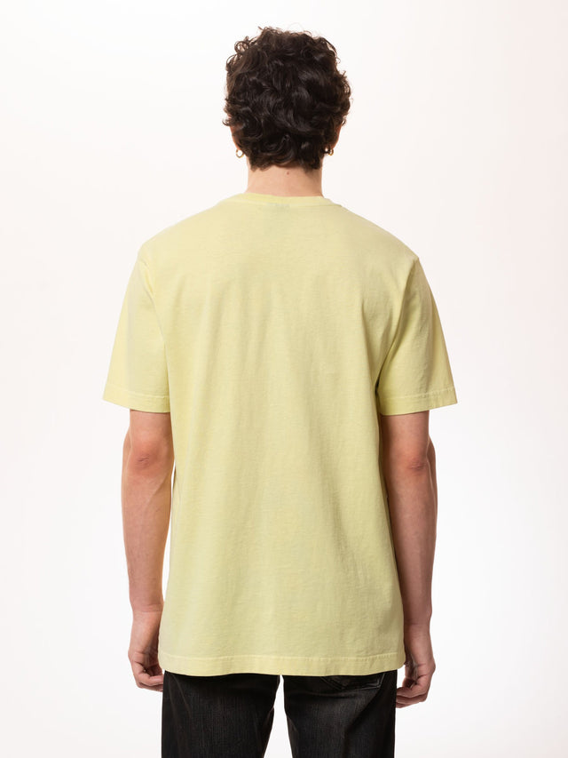 Uno Everyday Tee - Paper Yellow-Shirts & Tops-Nudie Jeans-S-UPTOWN LOCAL