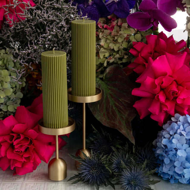 Gold Candle Stick - Large-Candles-XRJ-UPTOWN LOCAL