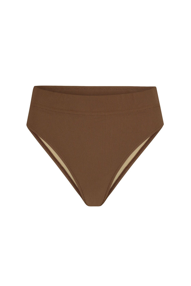 Brown Ribbed Waisted Brief-Swimwear-Zulu and Zephyr-6-UPTOWN LOCAL