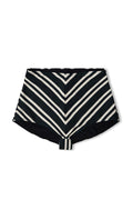 Black & Bone Stripe Refined Boy Short-Swimwear-Zulu and Zephyr-6-UPTOWN LOCAL
