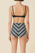 Black & Bone Stripe Refined Boy Short-Swimwear-Zulu and Zephyr-6-UPTOWN LOCAL