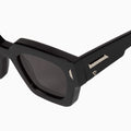 Ghost - Gloss Black w. Silver Metal Trim / Black Lens-Sunglasses-Valley-UPTOWN LOCAL