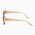 Ghost - Transparent Sand Almond Temples w. Gold Metal Trim / Brown Gradient Lens-Sunglasses-Valley-UPTOWN LOCAL