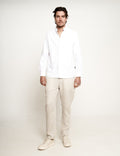 Tanner Linen Pant - Natural-Pants-Mr. Simple-S-UPTOWN LOCAL
