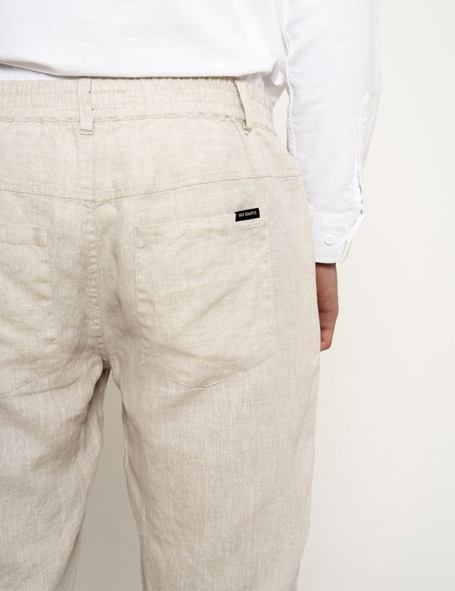 Tanner Linen Pant - Natural-Pants-Mr. Simple-S-UPTOWN LOCAL