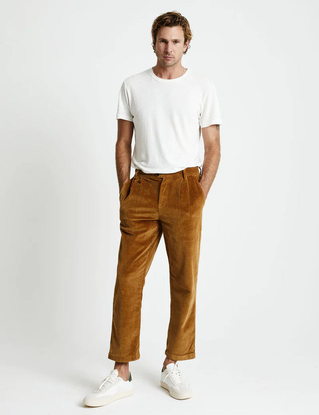McQueen Cord Chino - Tobacco-Pants-Mr. Simple-30-UPTOWN LOCAL