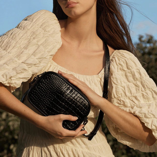 STATUS ANXIETY Plunder Black Croc UPTOWN LOCAL