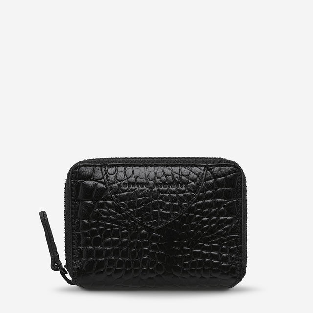 Wayward Wallet-Wallet-Status Anxiety-Black Croc-UPTOWN LOCAL