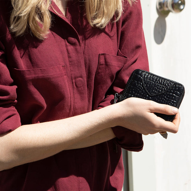 Wayward Wallet-Wallet-Status Anxiety-Black Croc-UPTOWN LOCAL