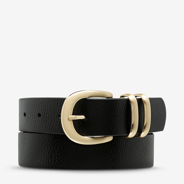 Let It Be - Belts-Belts-Status Anxiety-Black/Gold-S/M-UPTOWN LOCAL